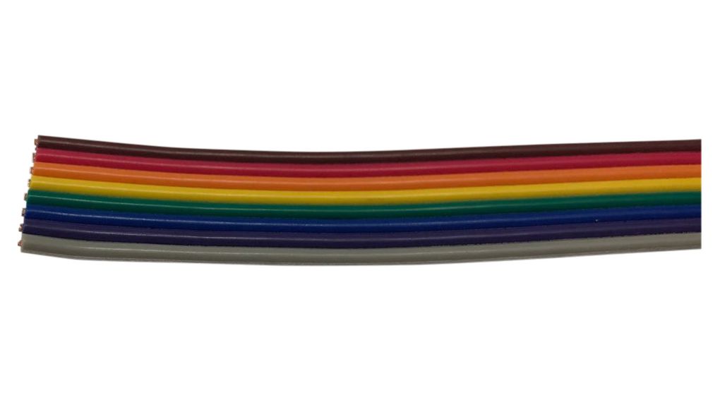 Flachbandkabel, PVC 8x 0.25mm² Nicht geschirmt 30m