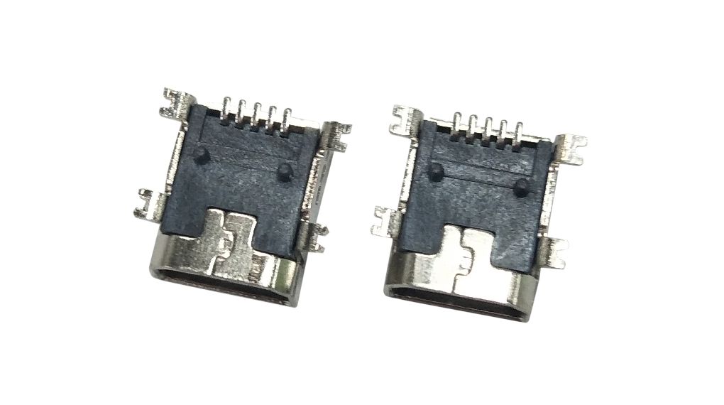 USB-Steckverbinder, Buchse, Mini USB-AB 2.0, Rechter Winkel, Positionen - 5