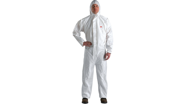 Protective Coverall, XL, Polypropylene / Polyethylene Laminate, White
