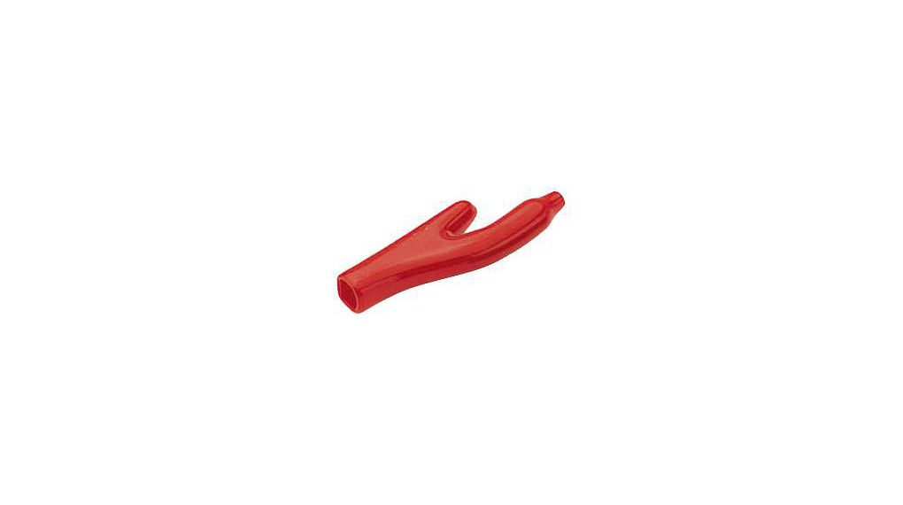 Clip Insulator Red Polyvinylchloride (PVC)