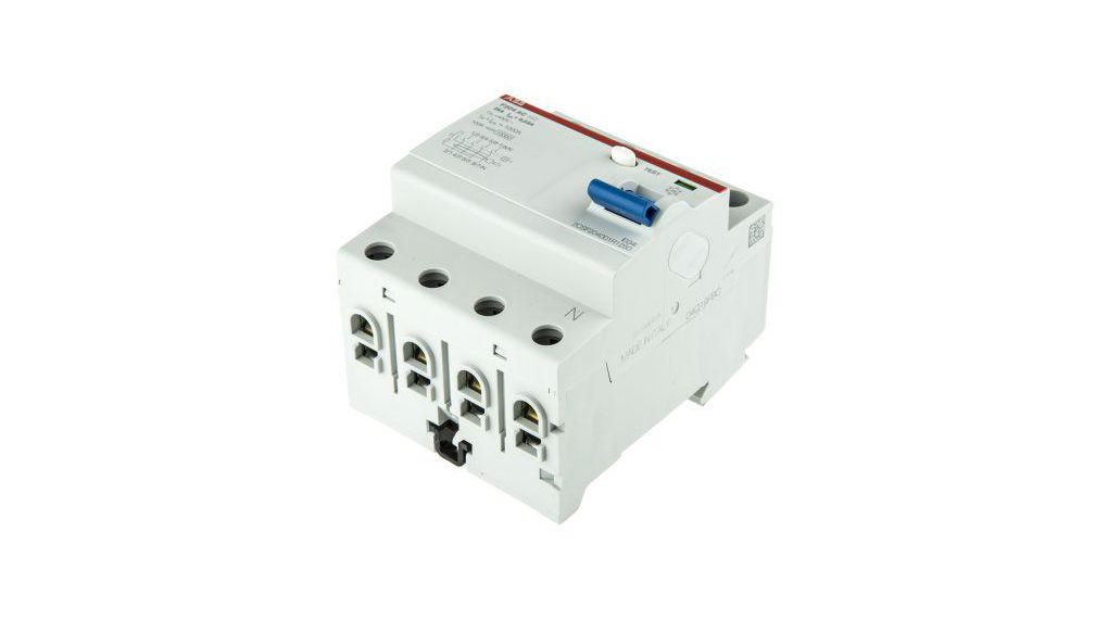 2CSF204001R1250 F204 AC-25/0,03 | ABB RCCB, 25A, 4 Pole, 30mA, Type AC ...