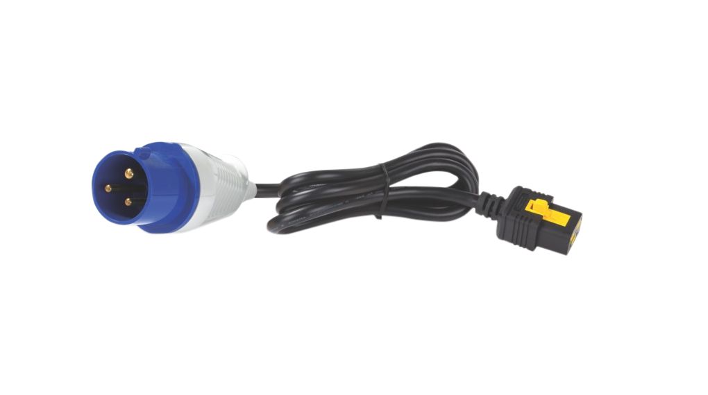 Kabel zasilający AC, Wtyk CEE - IEC 60320 C19, 3m, Czarny