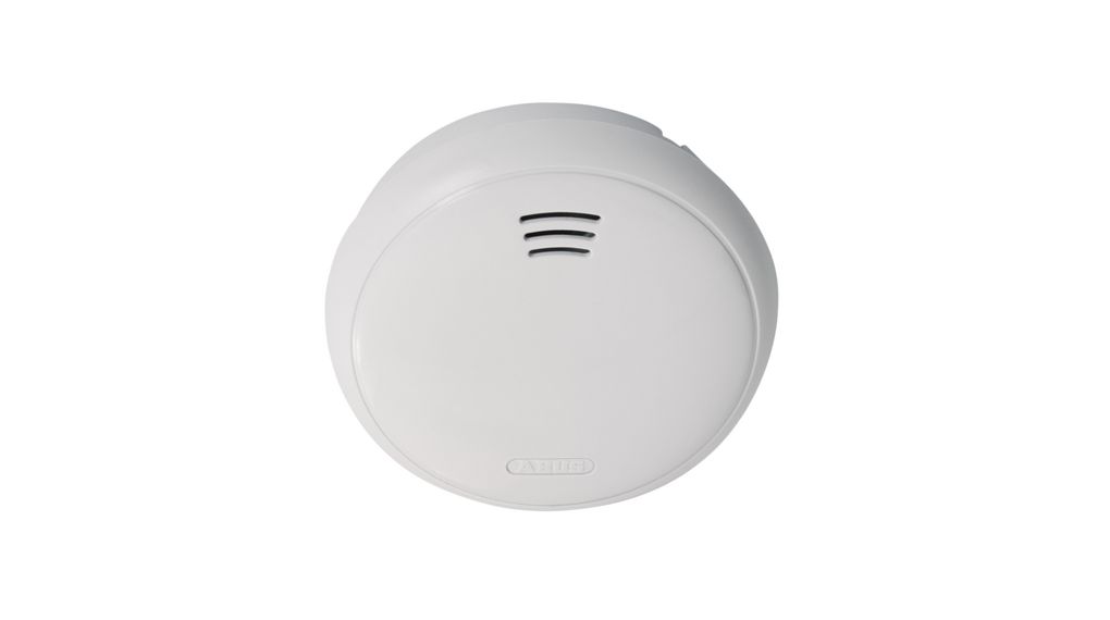 Smoke Detector with Built-In Battery, 33 x 99mm, 85dB, 40m², White
