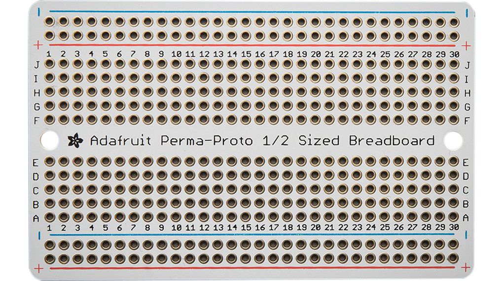 Perma-Proto PCB koblingsbrett i halv størrelse, enkelt