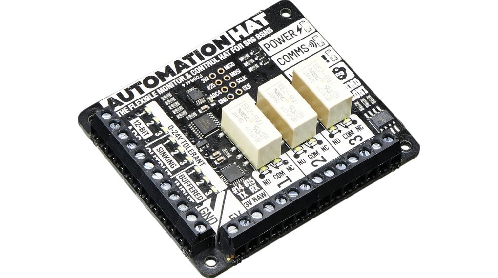 Miniature hæk Ooze PIM213 | Pimoroni Automation HAT for Raspberry Pi | Distrelec International