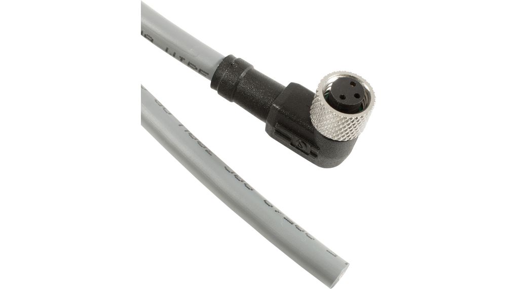 Sensor Cable, M8 Socket - Bare End, 5m, 2.7A, 63V