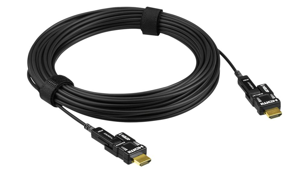 Aktywny optyczny kabel wideo, Wtyk HDMI - Wtyk HDMI, 4096 x 2160, 100m