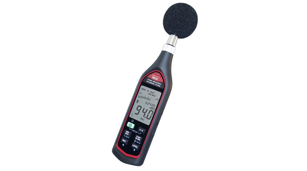 Sound Level Meter with Data Logging Function, 30 ... 130dB