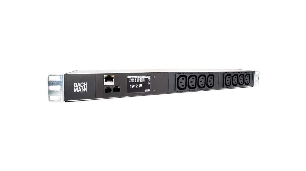 Power Distribution Unit 8x IEC 60320 C13 Socket - DE/FR Type F/E (CEE 7/7) Plug