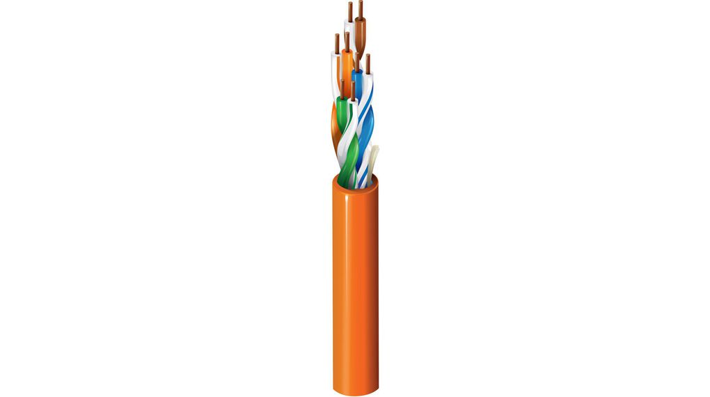 LAN Cable PVC CAT5e 4x2x0.25mm² U/UTP Grey 305m