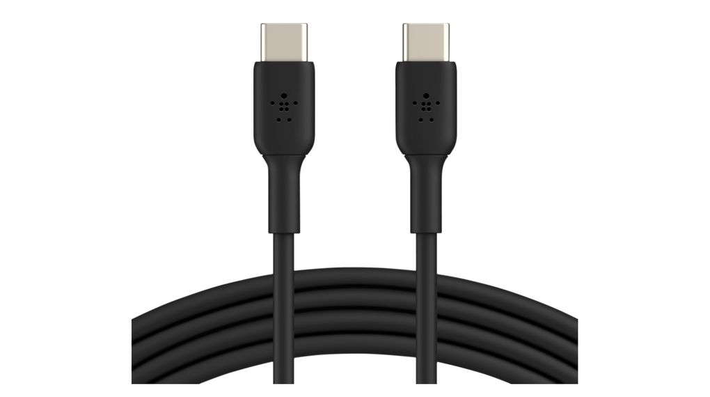 Cable, USB-C Plug - USB-C Plug, 2m, USB 2.0, Black