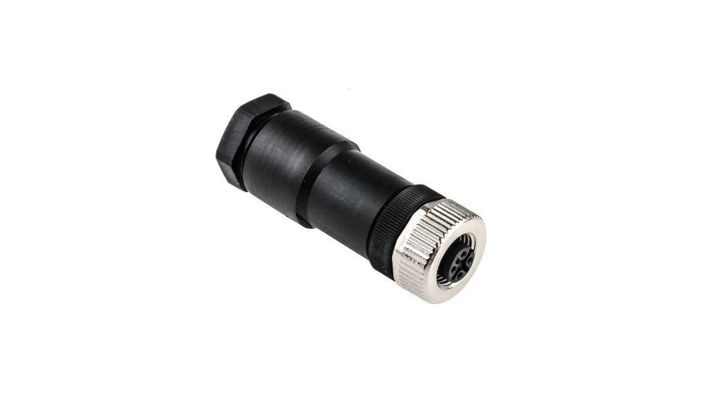 Circular Connector, 5 Contacts, Cable Mount, M12 Connector, Socket, Female, IP67, 713 Series