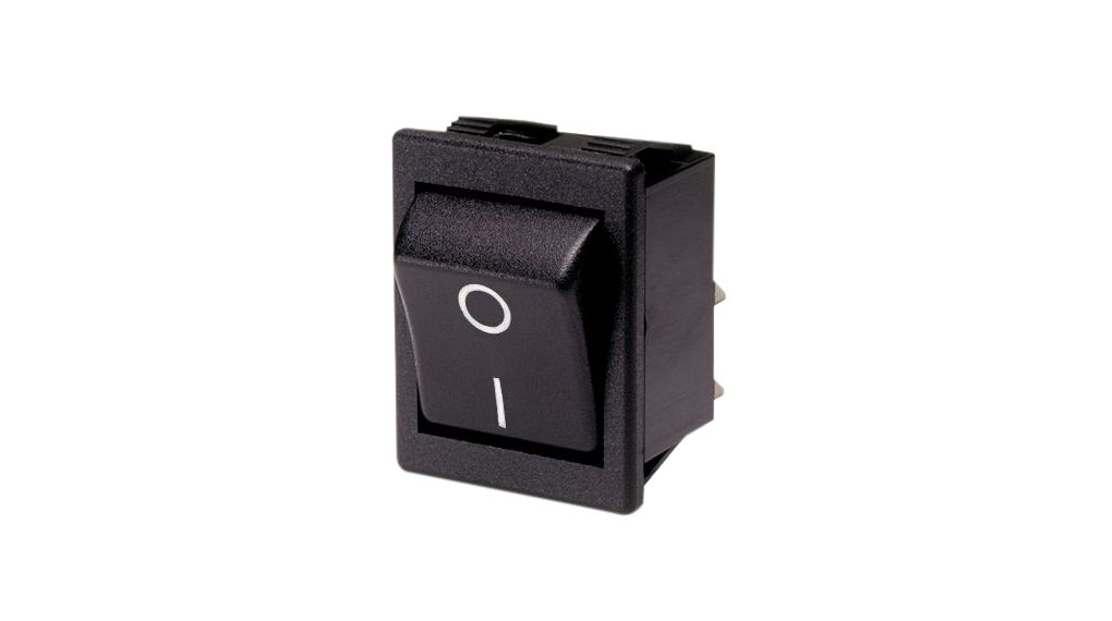 Rocker Switch, 24V, 20 A, 2CO, 250V, ON-ON, White
