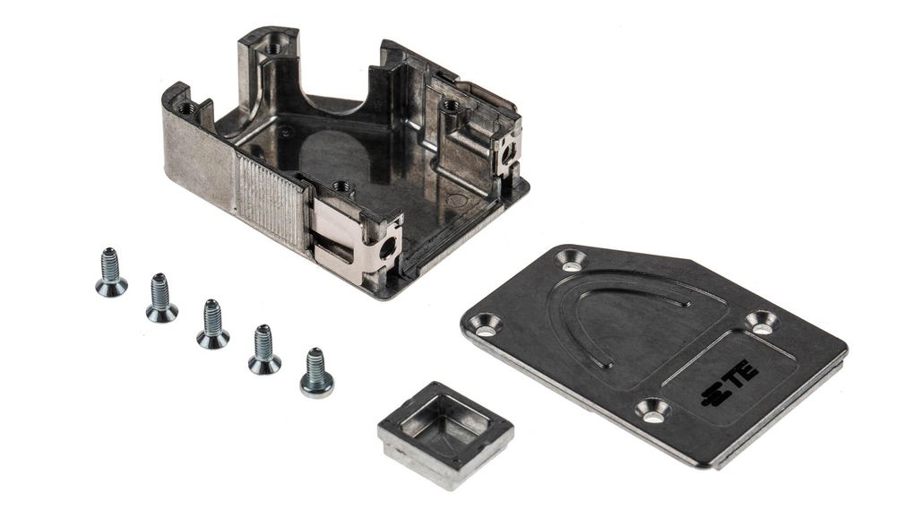 Zinc Angled D-Sub Backshell With Yes, Zinc
