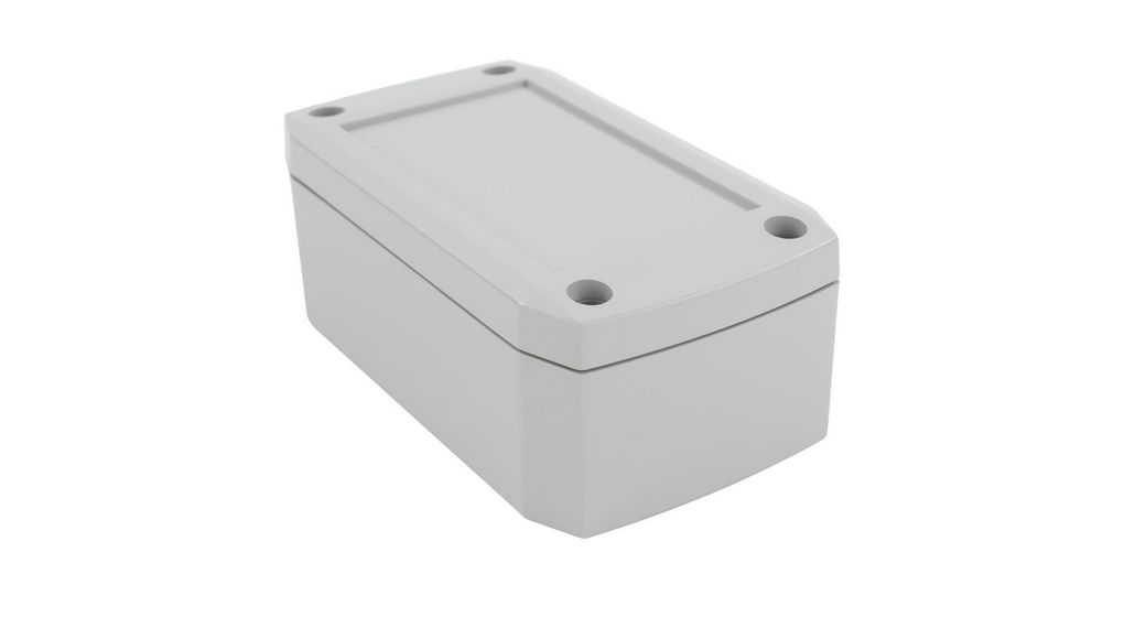 1100 Series Recessed Electronics Multipurpose Enclosure, Solid Lid, 75x125x50mm, Light Grey, ABS, UL 94 V0