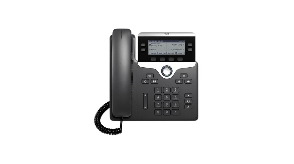 Telephone with Multiplatform Phone Firmware, 2x RJ45, Black