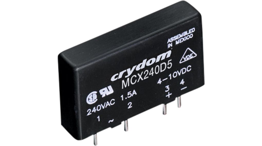 Solid State Relay Single Phase, MCX, 1NO, 5A, 530V