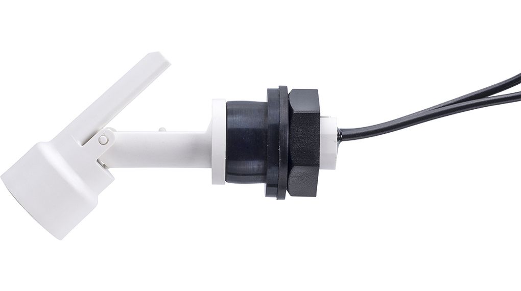Level Sensor Make Contact (NO) 25VA 600mA 240 VAC 91mm White Polypropylene (PP) Connector, M12