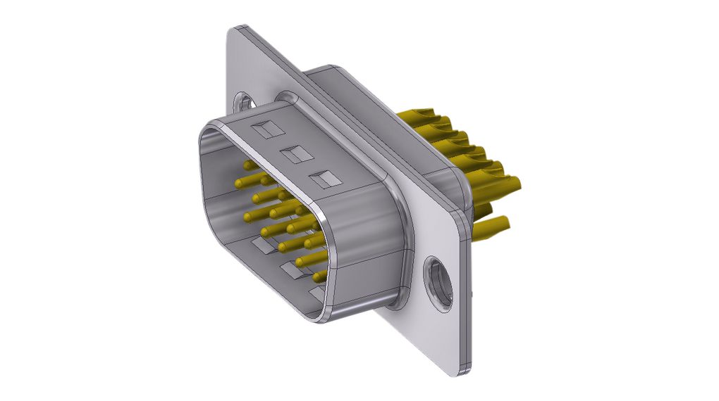 D-sub-connector, Stekker, DE-15, Soldeerbeker