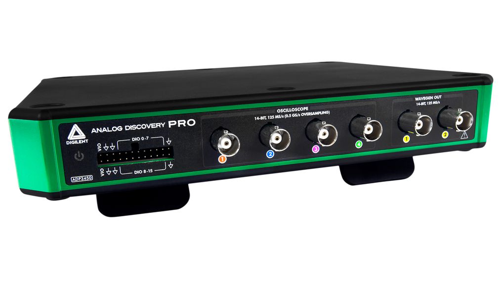 Pro 3000-serien, 4-kanals bærbart oscilloskop for blandet signal, ADP3450