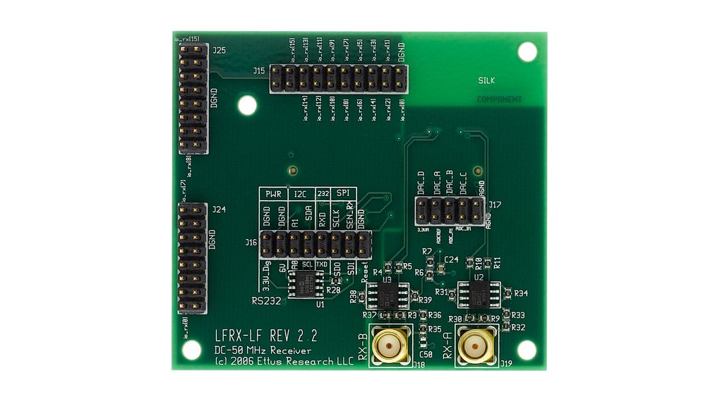 LFRX-modtagerudviklingskort til N210 softwaredefineret radio, 0... 30 MHz