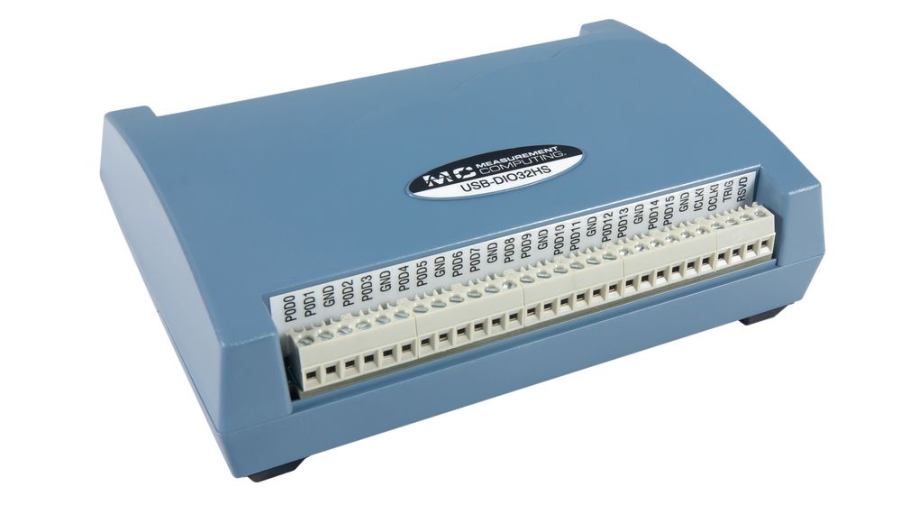 MCC USB-DIO32HS højhastigheds-digital I/O-USB-enhed, 32-kanals, 8 MS/s