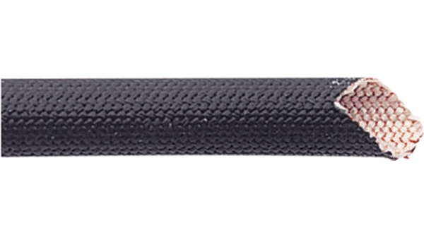 Insulating Sleeve, 6mm, Black, Glass Fibre, Silicone