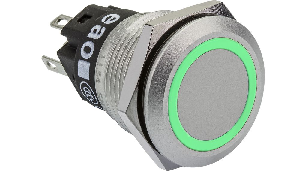 Bouton lumineux Fonction momentanée 3 A 240 V 1CO IP65 / IP67