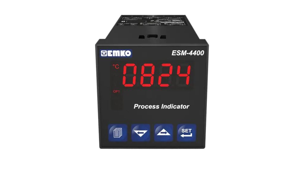 Digital Panel Meter, Process Input, 46x46mm, 4 Digits, 10mm, 24 VAC / VDC