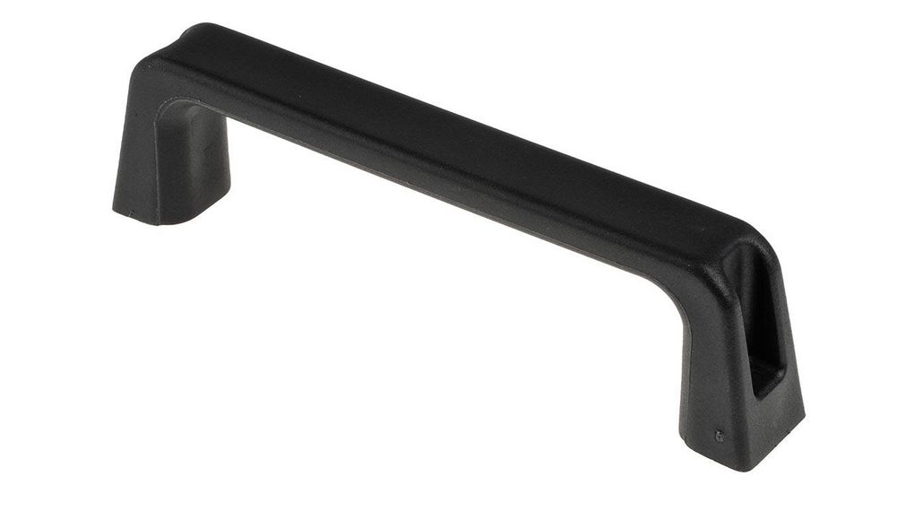 Black Plastic Handle 45 mm Height, 27mm Width, 180mm Length, Paket med 2 delar