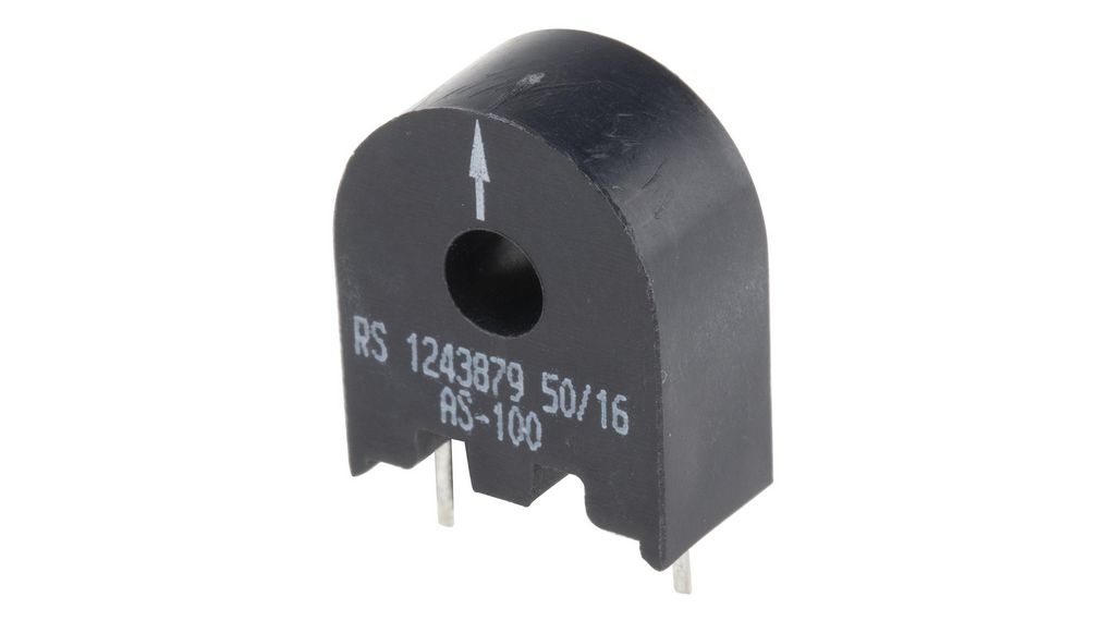 Current Transformer, 15A Input, 50:1, 5mm Bore Montering på kretskort