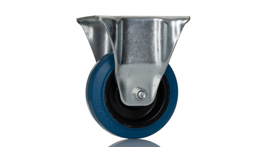 RS PRO Fixed, 180 kg Capacity, 100 mm Wheel