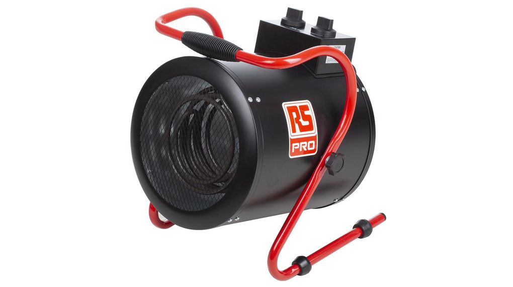 3kW Industrial Heater, Floor Mounted, Type G - British 3-pin 386 m³/h Termostat