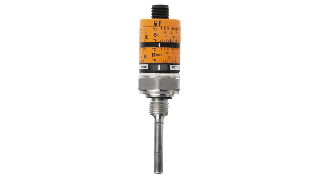 ifm electronic No PT1000 6 mm Dia, 50 mm Long, 4 Wire, ±0.1 °K 145 °C Max