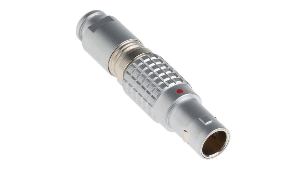 LEMO Circular Connector, 7 Contacts, Cable Mount, Plug, Male, IP50, 0B Series Contacts