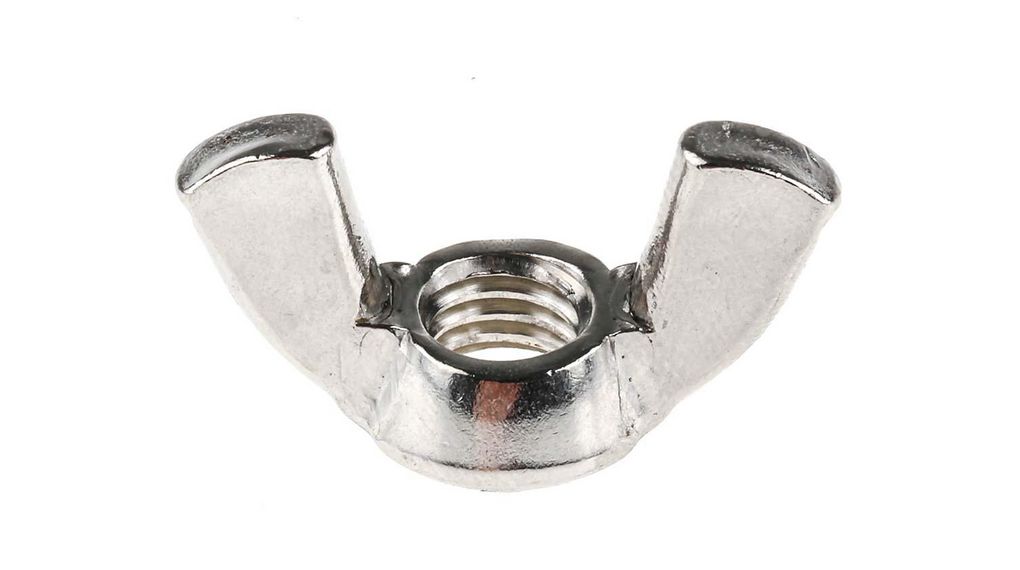 36mm Plain Stainless Steel Wingnut, M8, A4 316