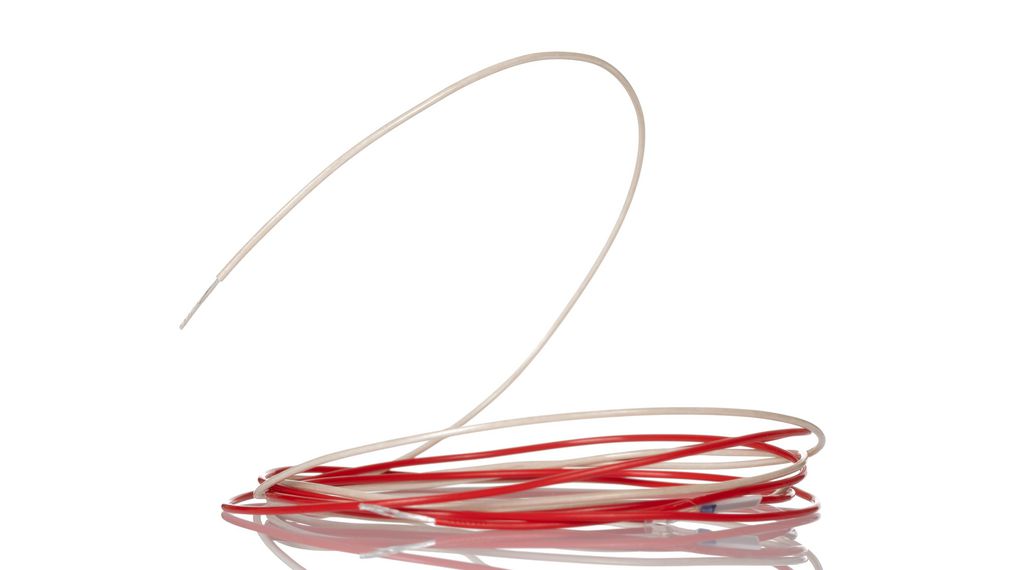 PT1000 RTD Sensor, 2mm Dia, 10mm Long, 2 Wire, Probe, Class B +250°C Max