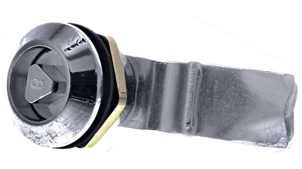 Euro-Locks a Lowe & Fletcher group Company Spanner Lock, 25.6mm Panel-to-Tongue, 23 x 20.2mm Cutout, Key Unlock