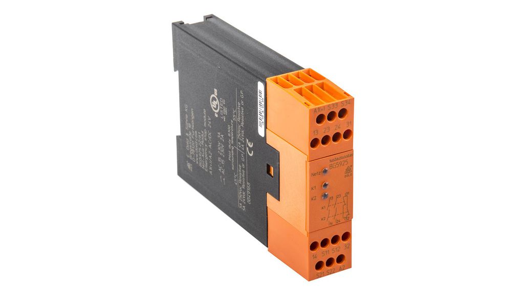 Dold Safemaster BG 5925 Safety Relay 24V ac/dc, Single/Dual-Channel 3 Safety Contacts