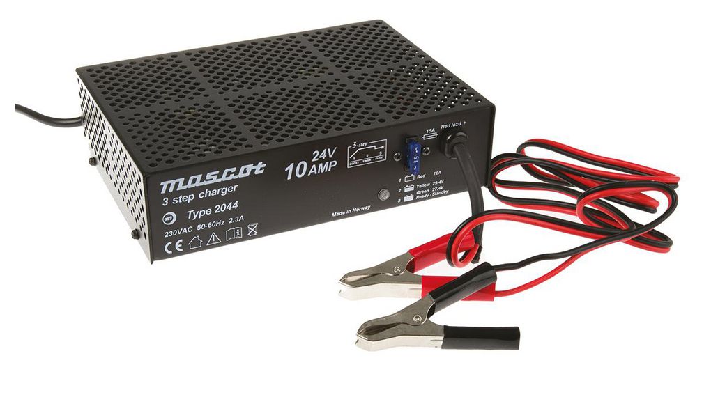 Mascot Battery Charger For Lead Acid 24V 10A with UK plug