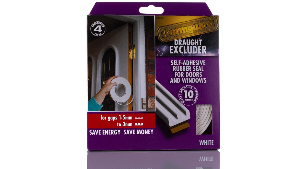 White EPDM Edging Strip, 10m