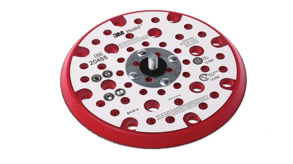 3M Hookit Backup Pad,150Mm Dia