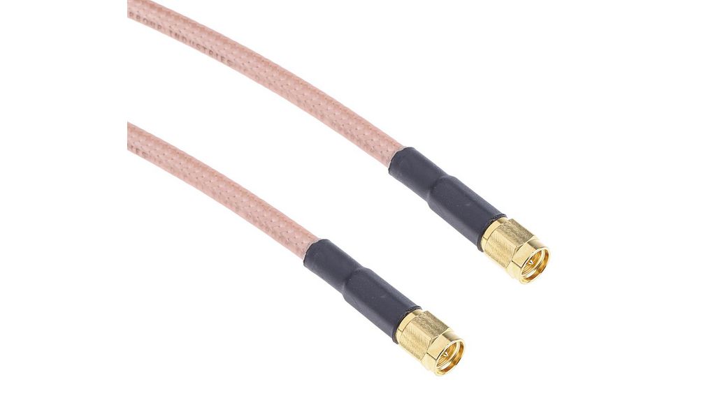 Male SMA to Male SMA, 1m, RG142U Coaxial, Terminated50 Ohm