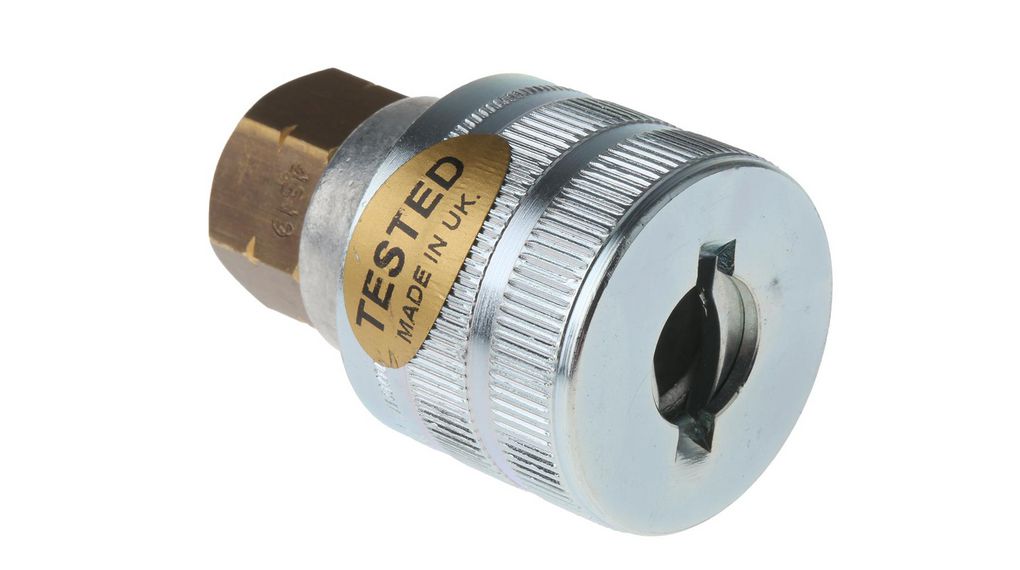 Parker Aluminium Female Pneumatic Quick Connect Coupling, G 1/4 Female Threaded