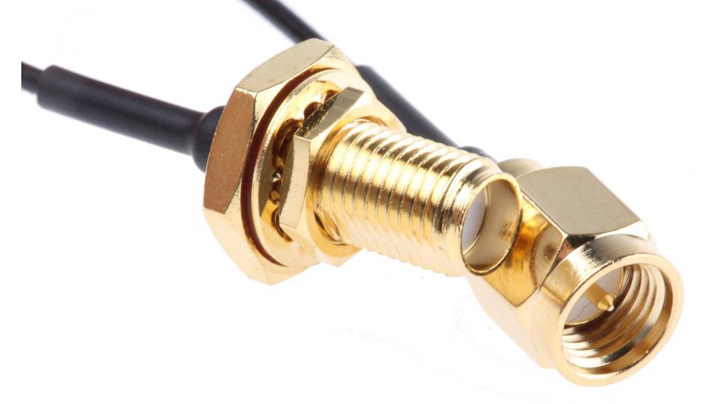 Female SMA to Male SMA, 100mm, Terminated50 Ohm
