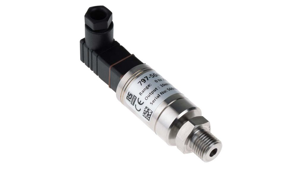 Pressure Sensor, 0bar Min, 250bar Max, Voltage Output, Relative Reading