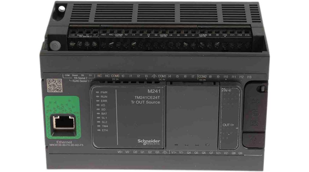 Modicon M241 Series PLC CPU, Transistor Output, 14-Input, Discrete Input