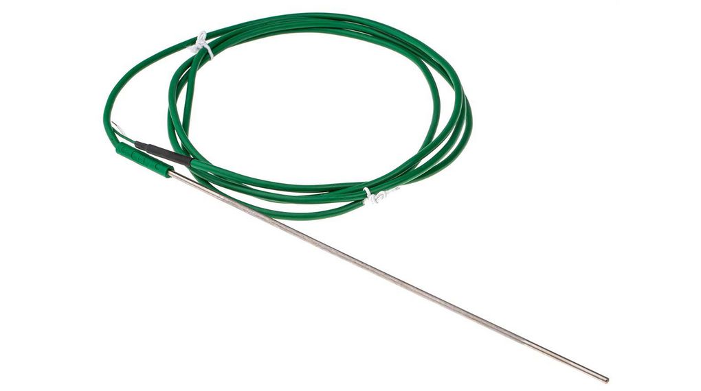 Type K Thermocouple 250mm Length, 3mm Diameter → +1200°C
