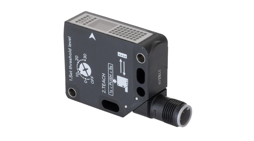 Omron Retroreflective Photoelectric Sensor, Block Sensor, 0 → 4.5 m Detection Range