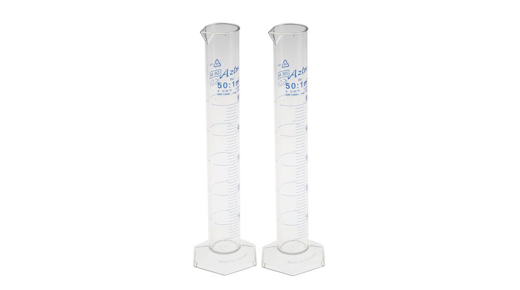 PMP Measuring Cylinder, 50ml, Pack of 2 pieces